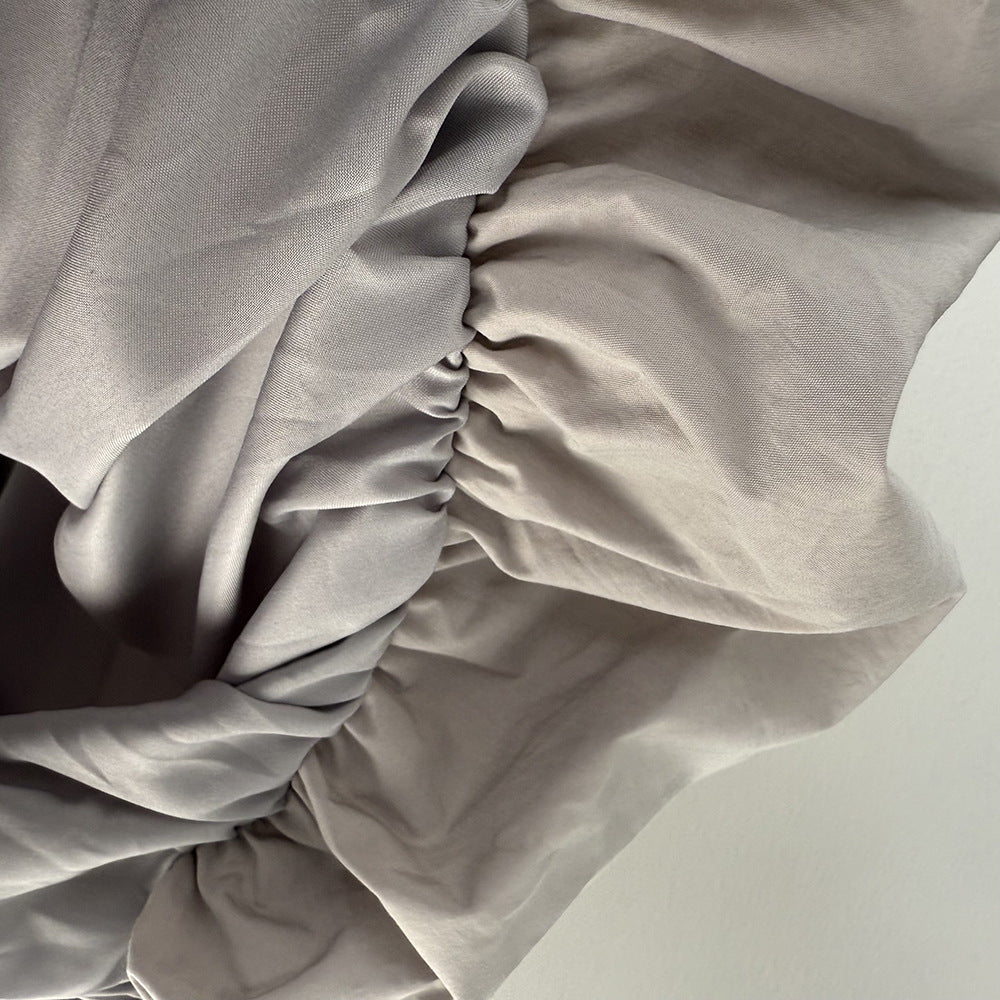 Women's Summer A-Line Skirt-White-M-Free Shipping Leatheretro