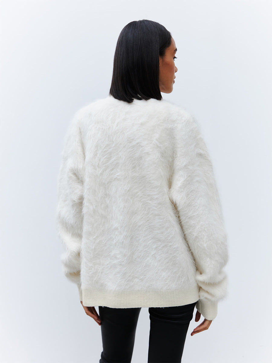 Women's Lazy Style Mink Sherpa Cardigan