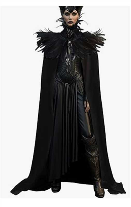 Halloween Ethereal Feather Cape Cloak
