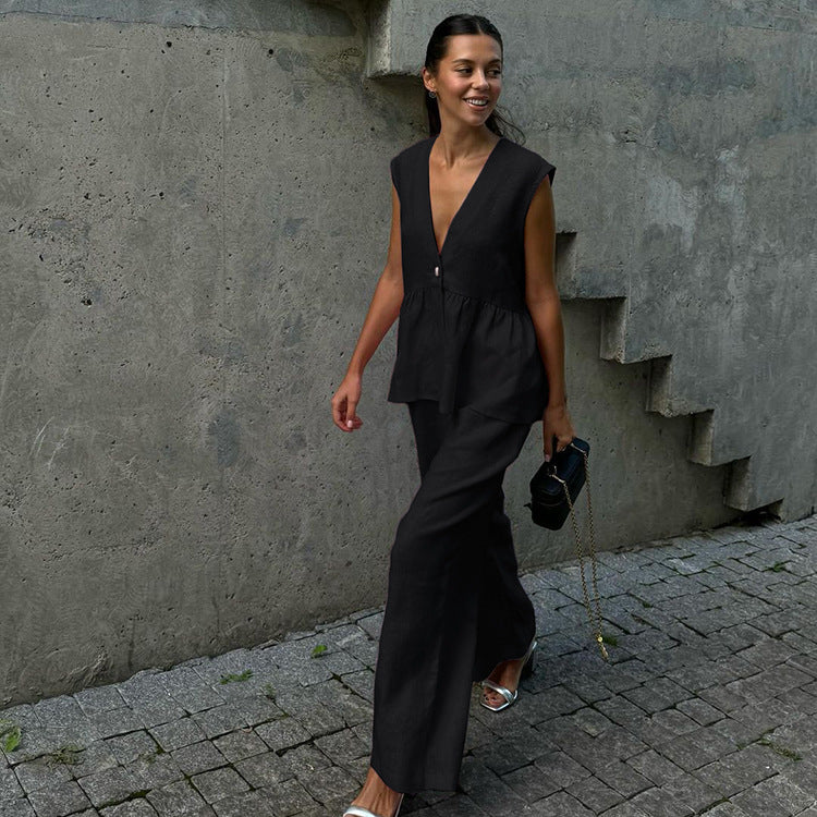 Women's Cotton Vest & Pants Set