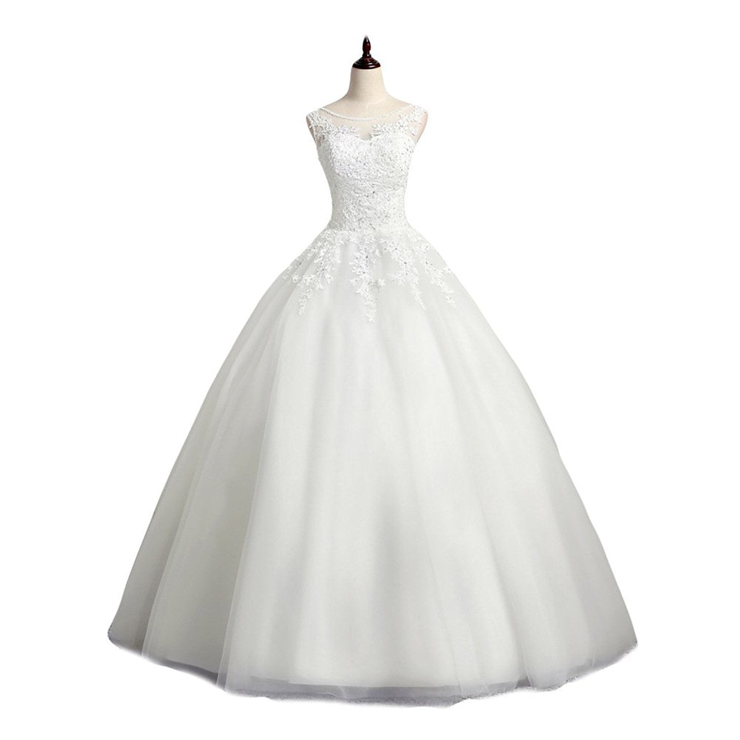 Princess High Waist Plus Sizes Wedding Dresses