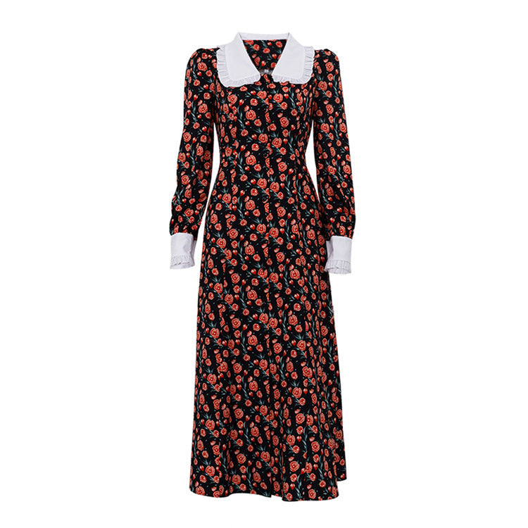 Women's Elegant Floral Print Dress