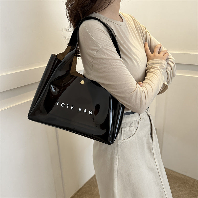 Chic PVC Clear Shoulder Bag