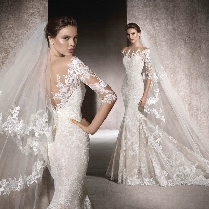Luxury Lace Mermaid Wedding Dress