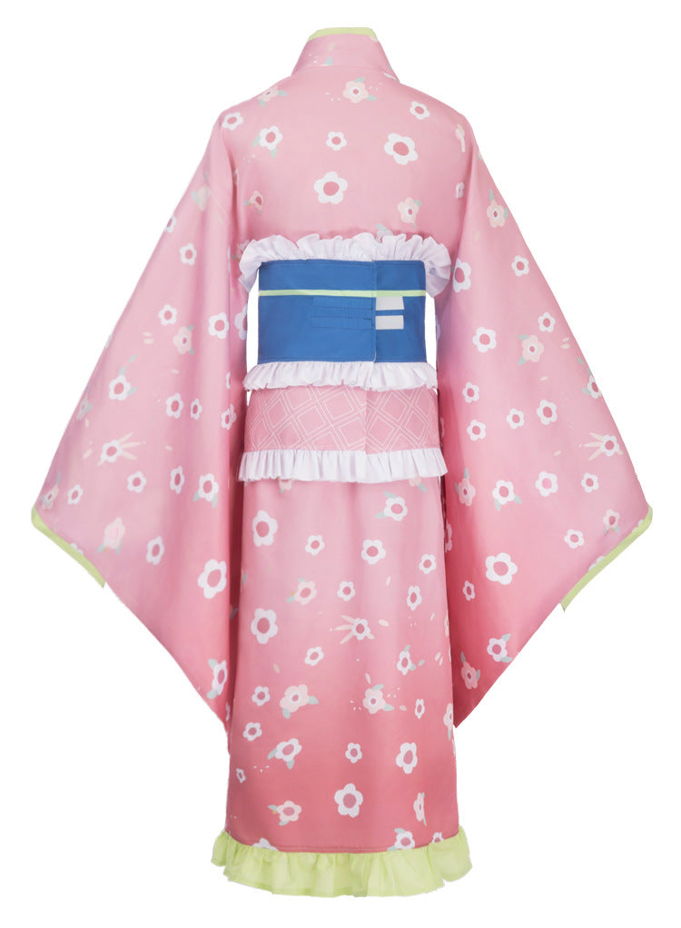 Demon Slayer Kimetsu no Yaiba Mitsuri Kanroji Cosplay Costume