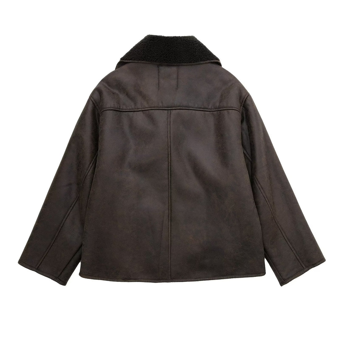 Women's Shearling-Lined Suede Jacket