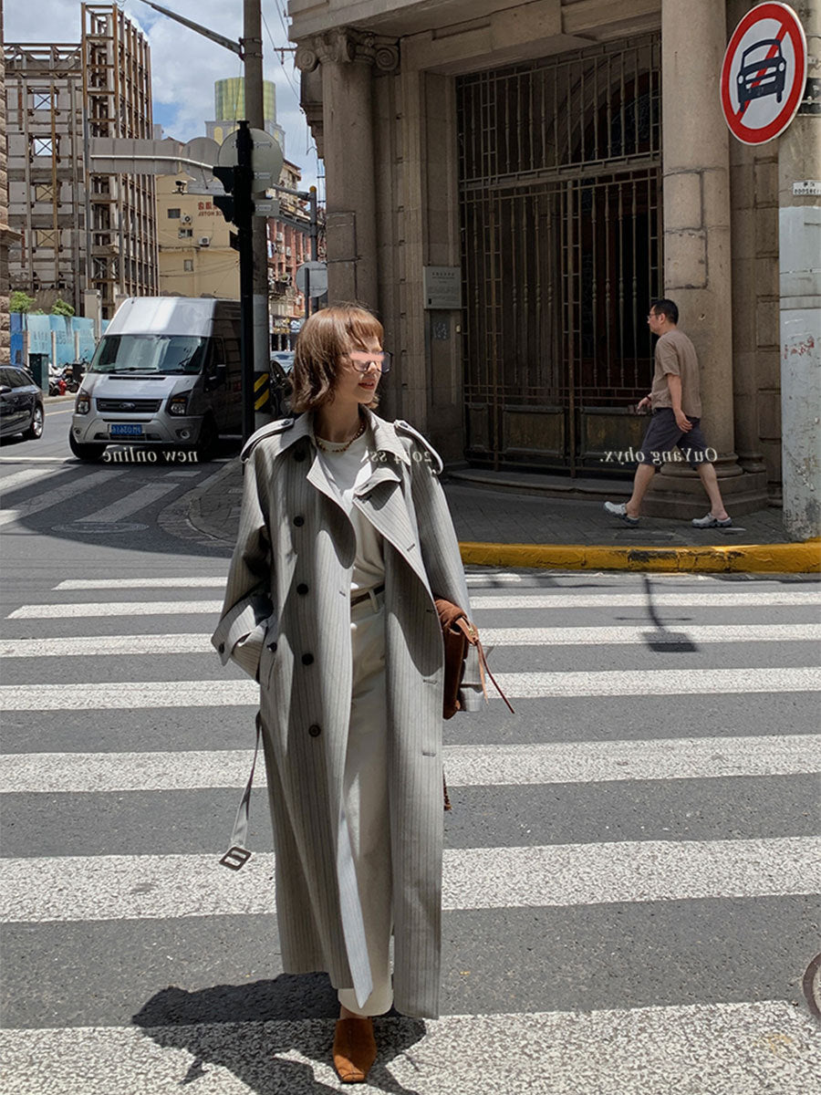 Women's Double-Breasted Trench Coat
