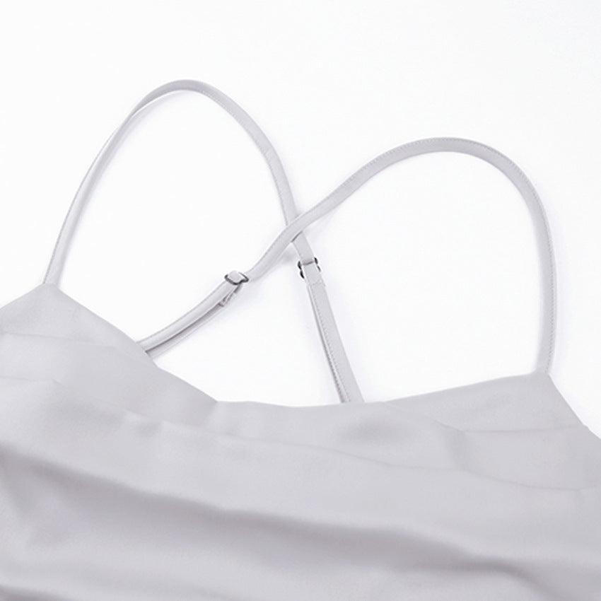 Sexy Satin Backless Long Sleeveless Party Dresses-Dresses-Free Shipping at meselling99