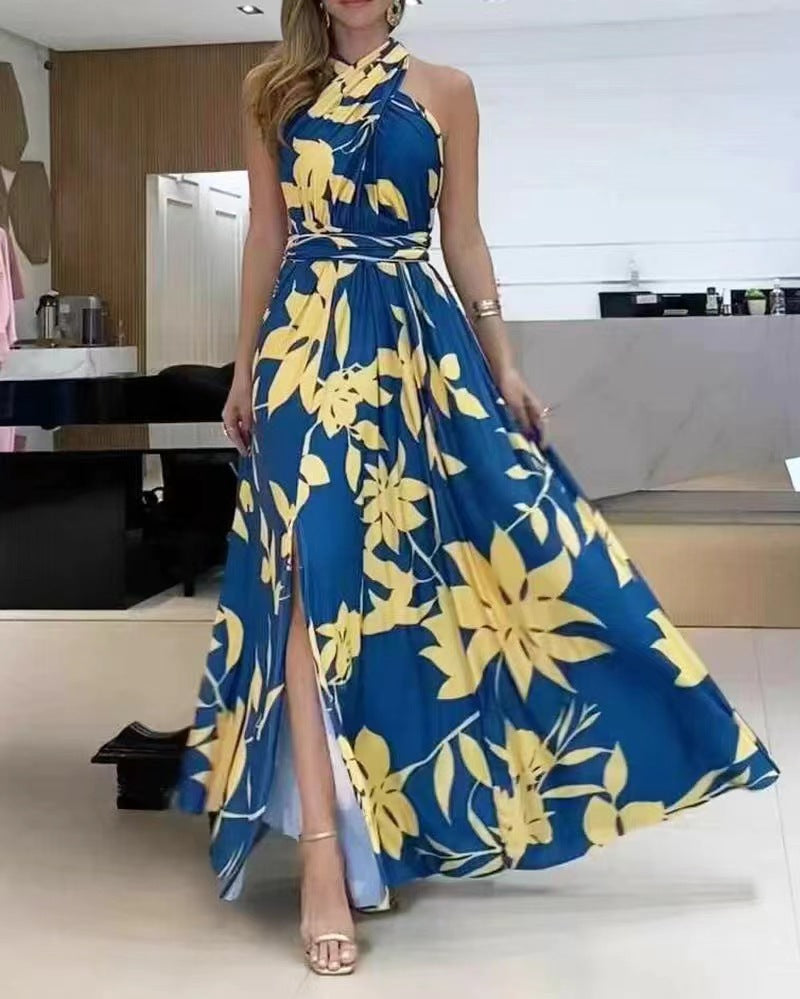 Sexy One Shoulder Sleeveless Long Dresses