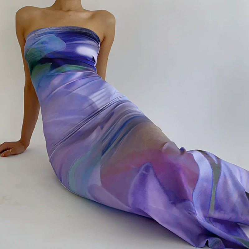 Sexy Strapless Backless Design Sheath Dresses-Dresses-Free Shipping at meselling99