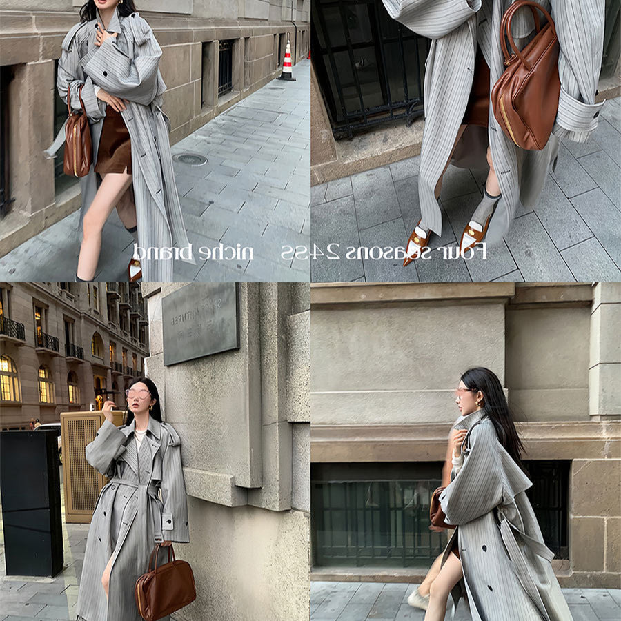 Women's Double-Breasted Trench Coat