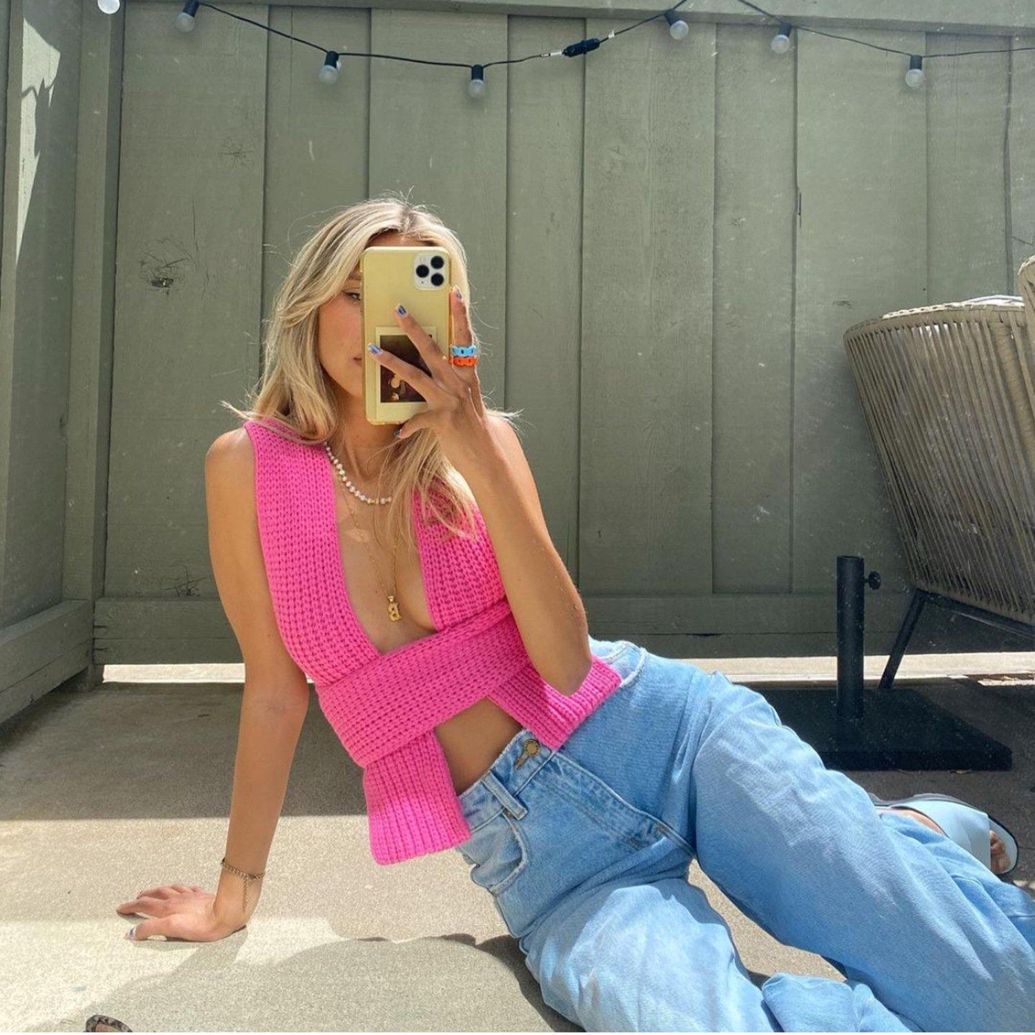 DIY Knitting Bangdage Tops-STYLEGOING