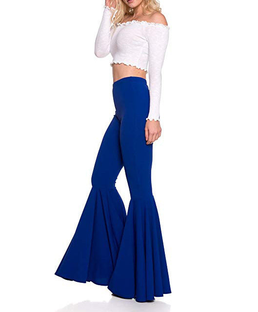 Sexy High Waist Mermaid Flare Pants