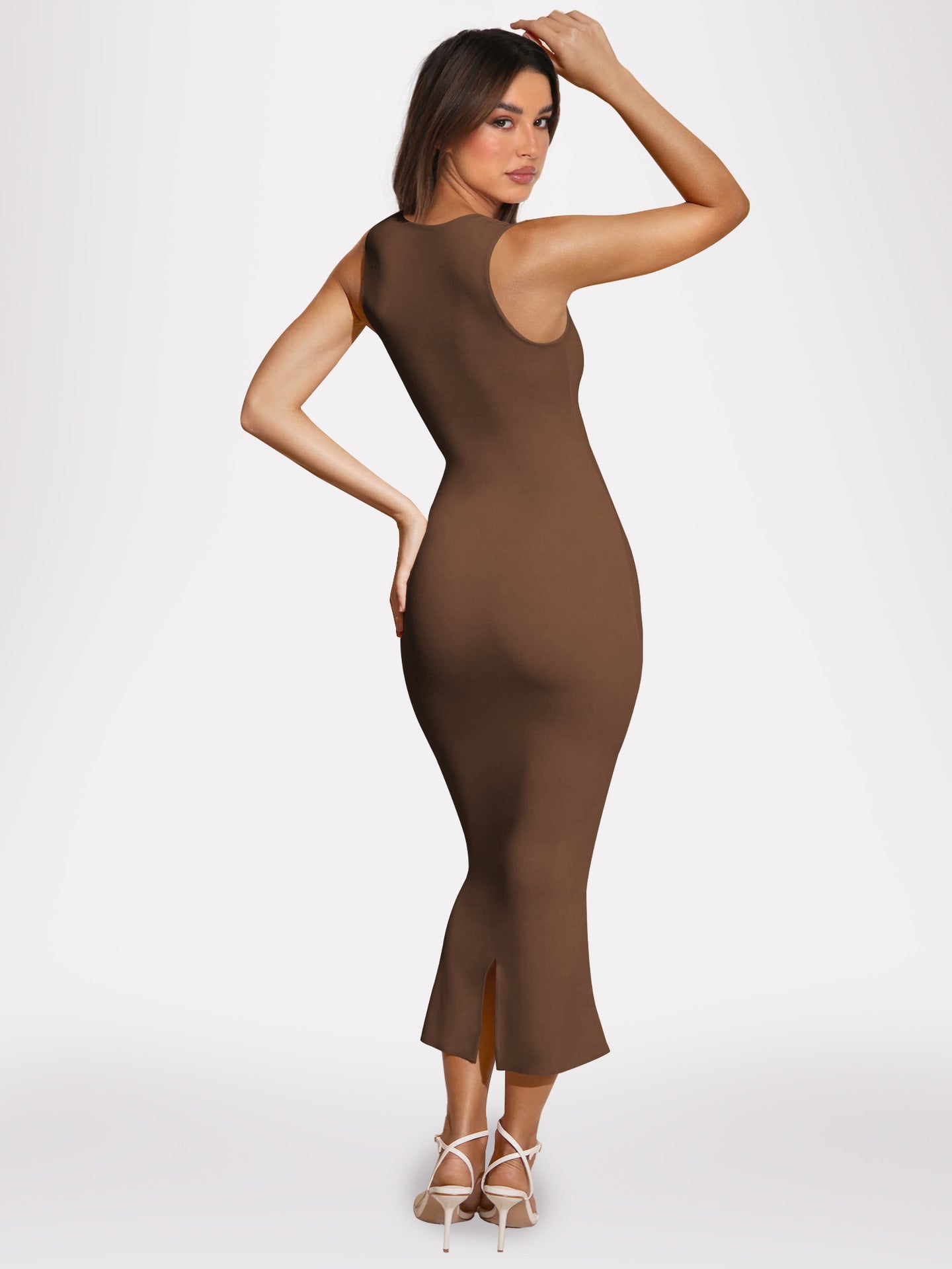 Sexy Split Front Knitted Long Sheath Dresses