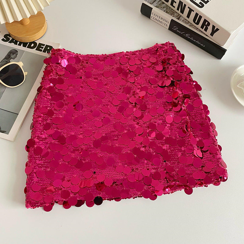 Sexy Sequined Summer A Line Mini Skirts