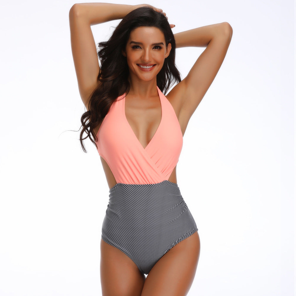 Sexy Halter One Piece Women's Swimsuits