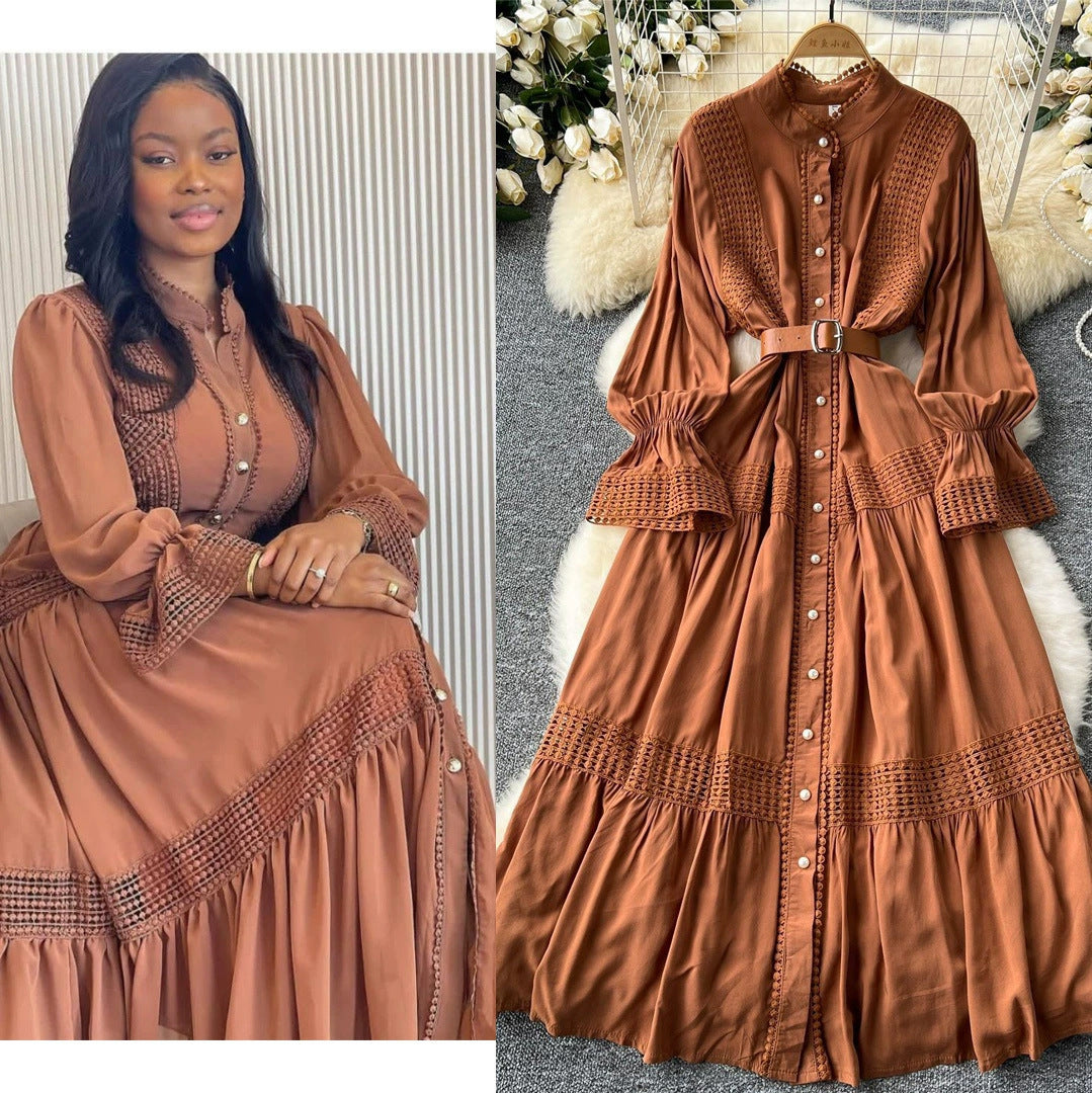 Vintage Elegant Lace Midi/Maxi Dress