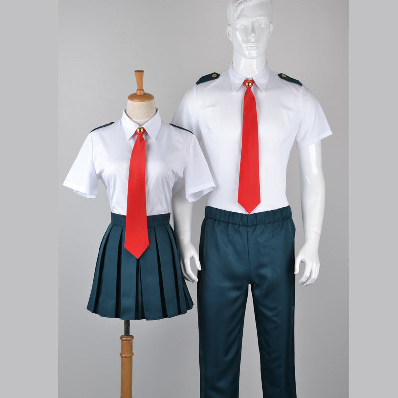 My Hero Academia Cosplay Costume – Ochaco Uraraka, Izuku Midoriya, Shoto Todoroki Outfits-Men's (jacket + pants + tie + long-sleeved shirt)-S-Free Shipping Leatheretro