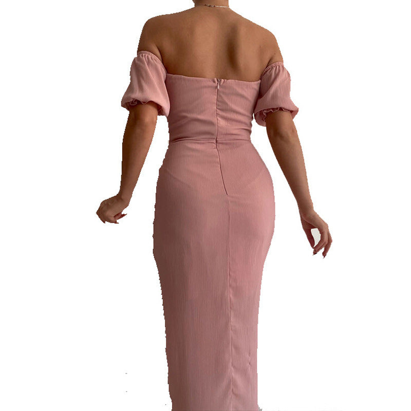 Sexy Off The Shoulder Lace Up Tight Mini Dresses-Dresses-Free Shipping at meselling99