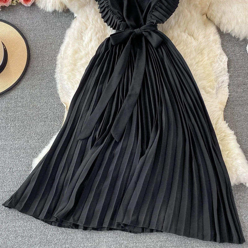 Elegant V Neck Women Long Dresses