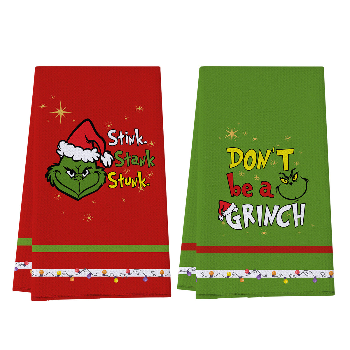Grinch Christmas Kitchen Towel