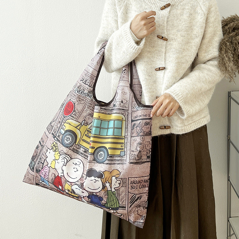 Cute Cartoon Foldable Shopping Bag