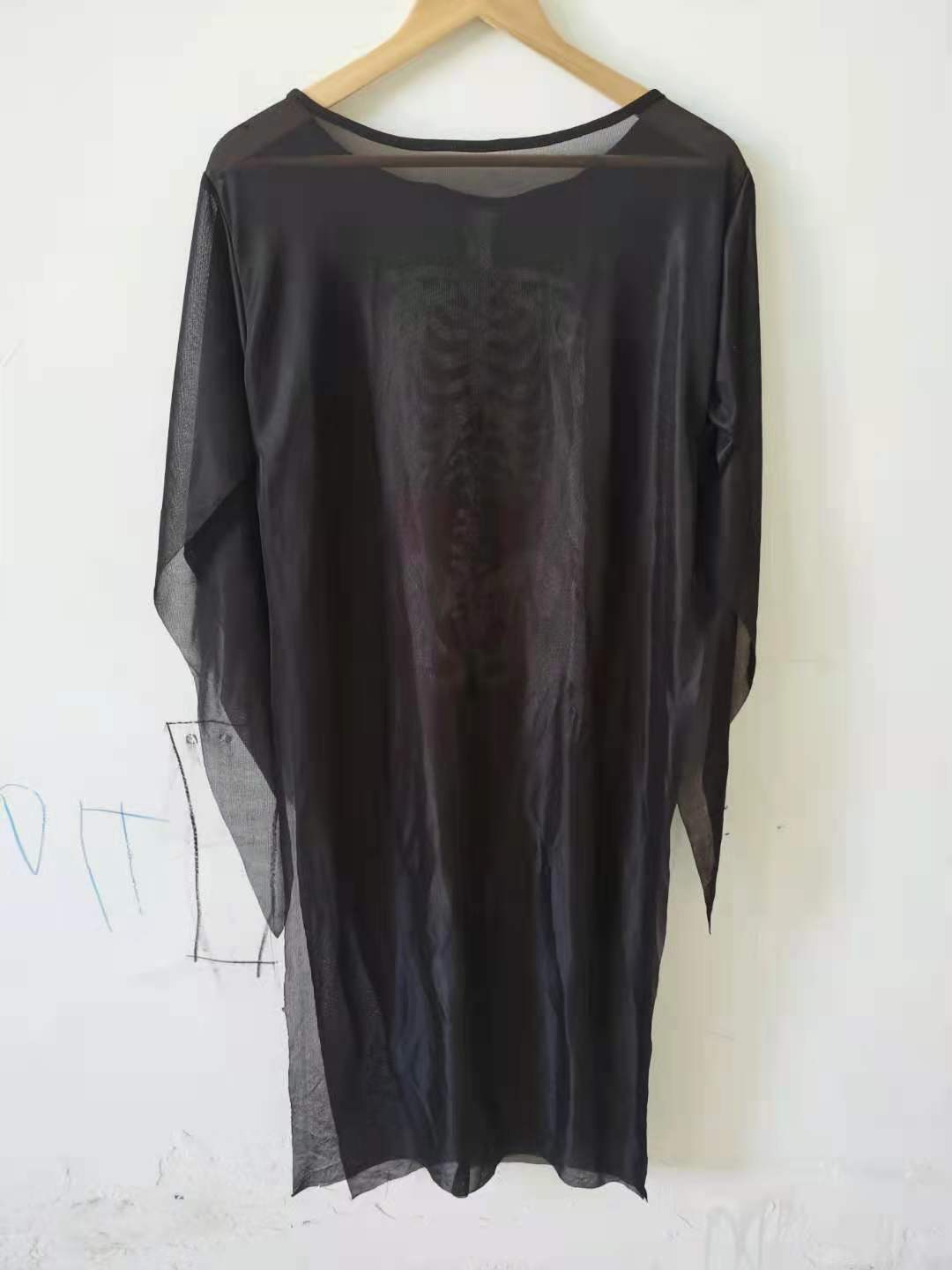 Halloween Costume: Skeleton Outfit with Gloves for Spooky Parties and Cosplay