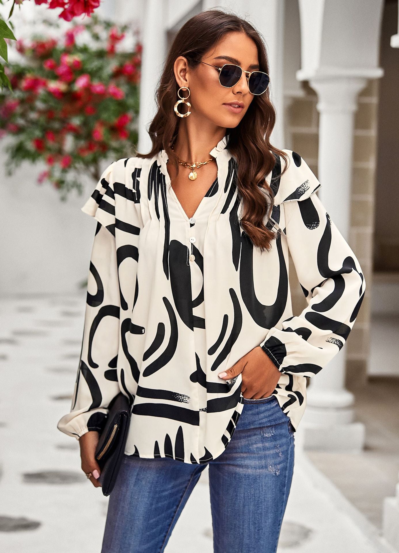 Casual Long Sleeves Blouses