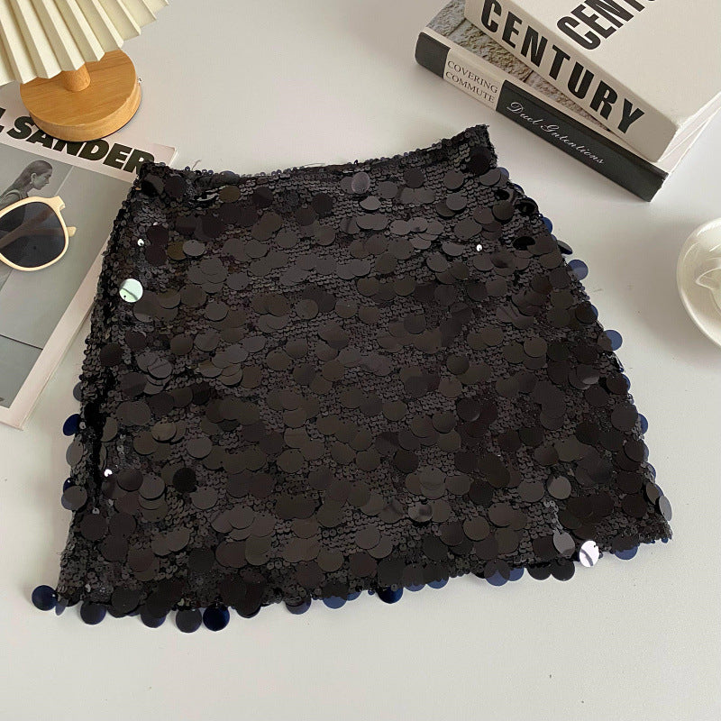 Sexy Sequined Summer A Line Mini Skirts