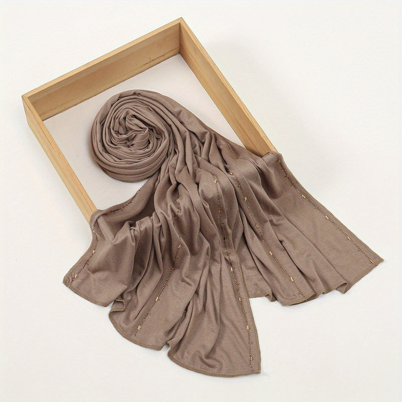 Soft Mercerized Cotton Long Headwrap Scarf