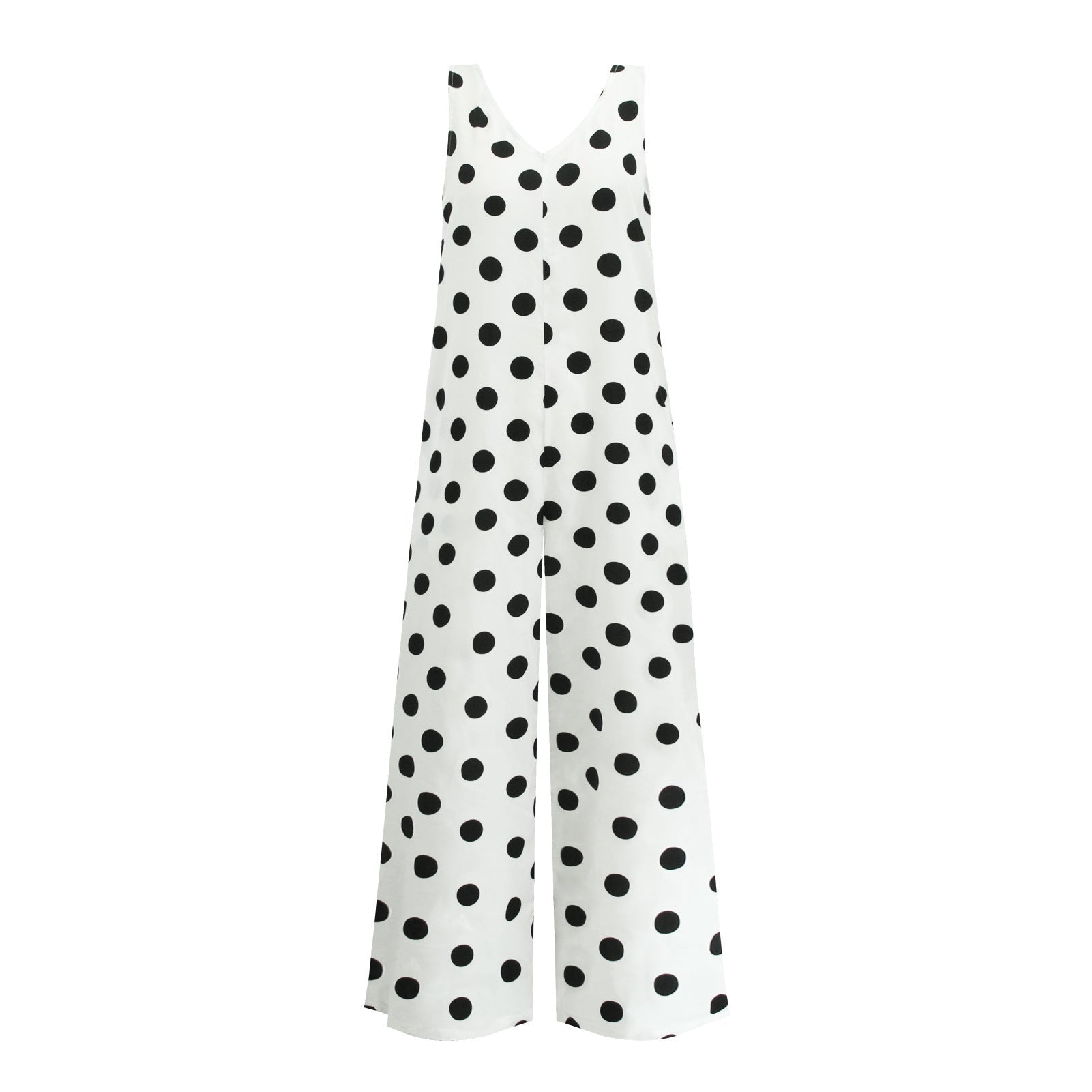 Casual Summer Dot Print Backless Women Jumpsuits