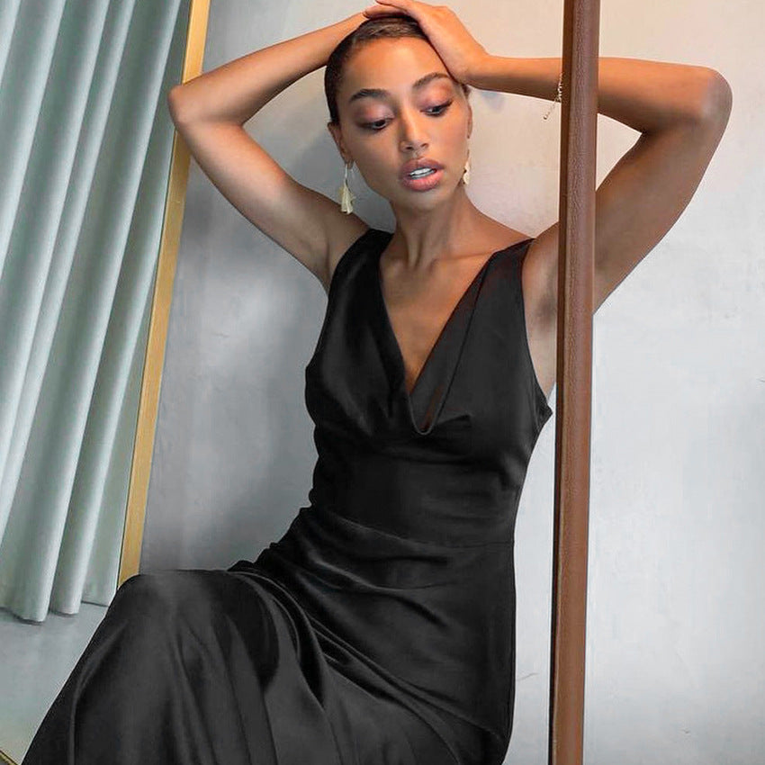 Summer Backless Long Back Party Dresses-Dresses-Free Shipping at meselling99