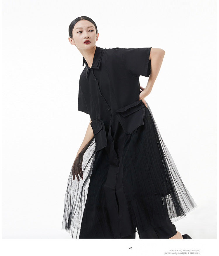 Designed Tulle Summer Long A Line Dresses-Dresses-Free Shipping at meselling99