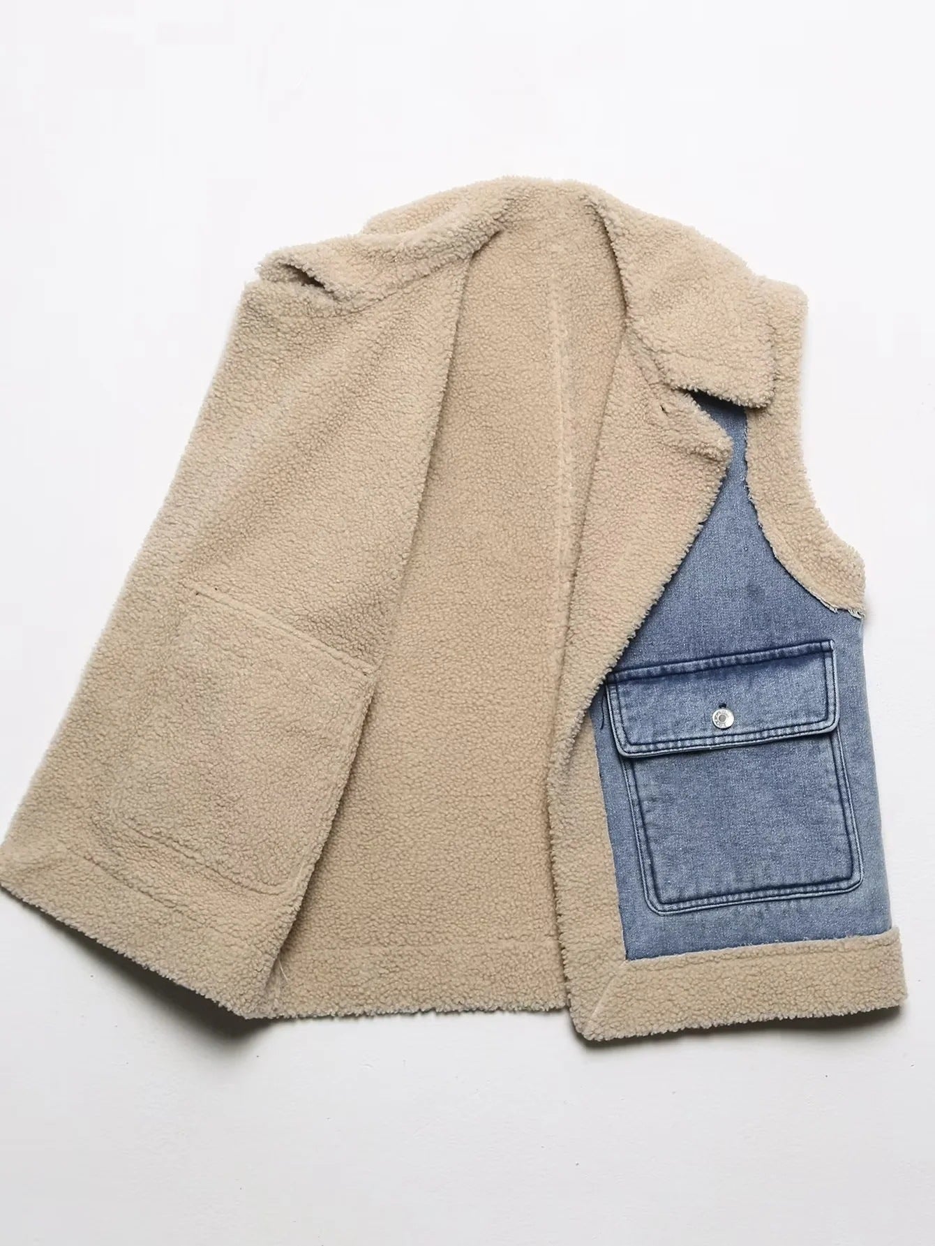 Fashion 2 in 1 Woolen Jacket Vest for Women