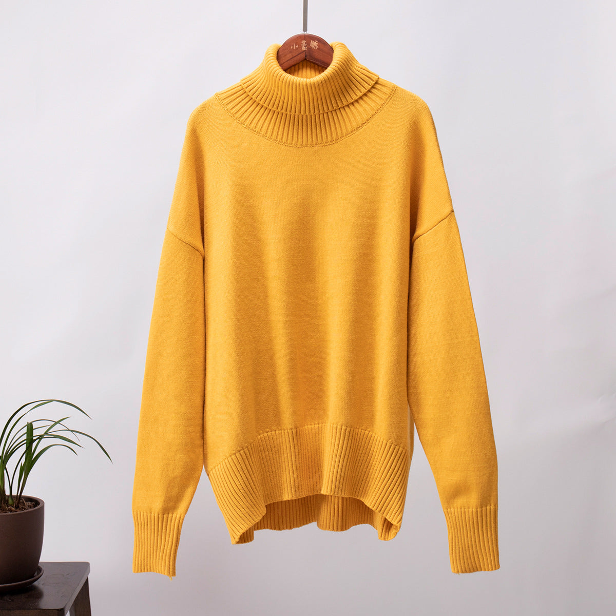 Classical High Neck Knitted Pullover Sweaters