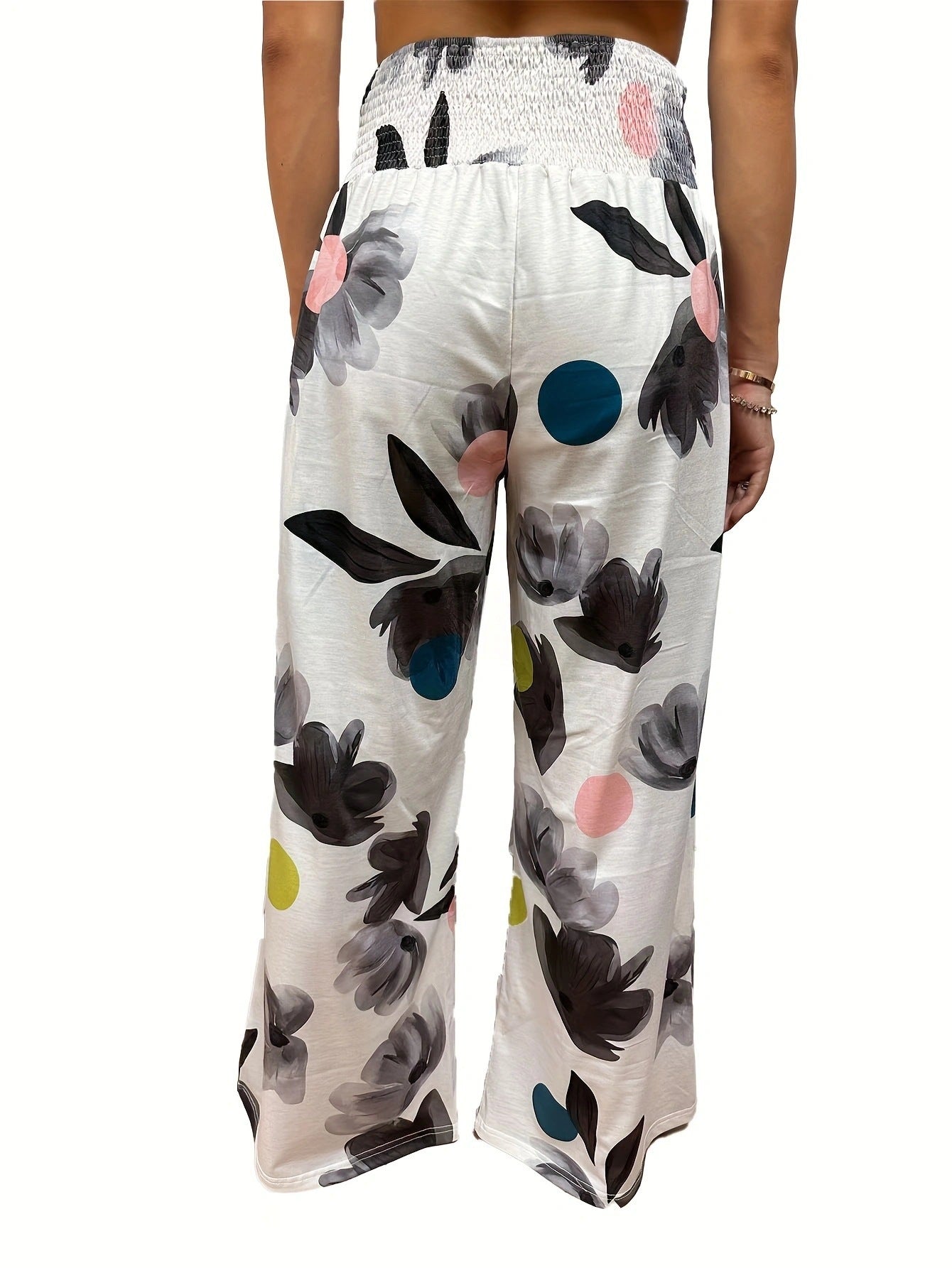 Women's Printed Wide-Leg Lounge Pants