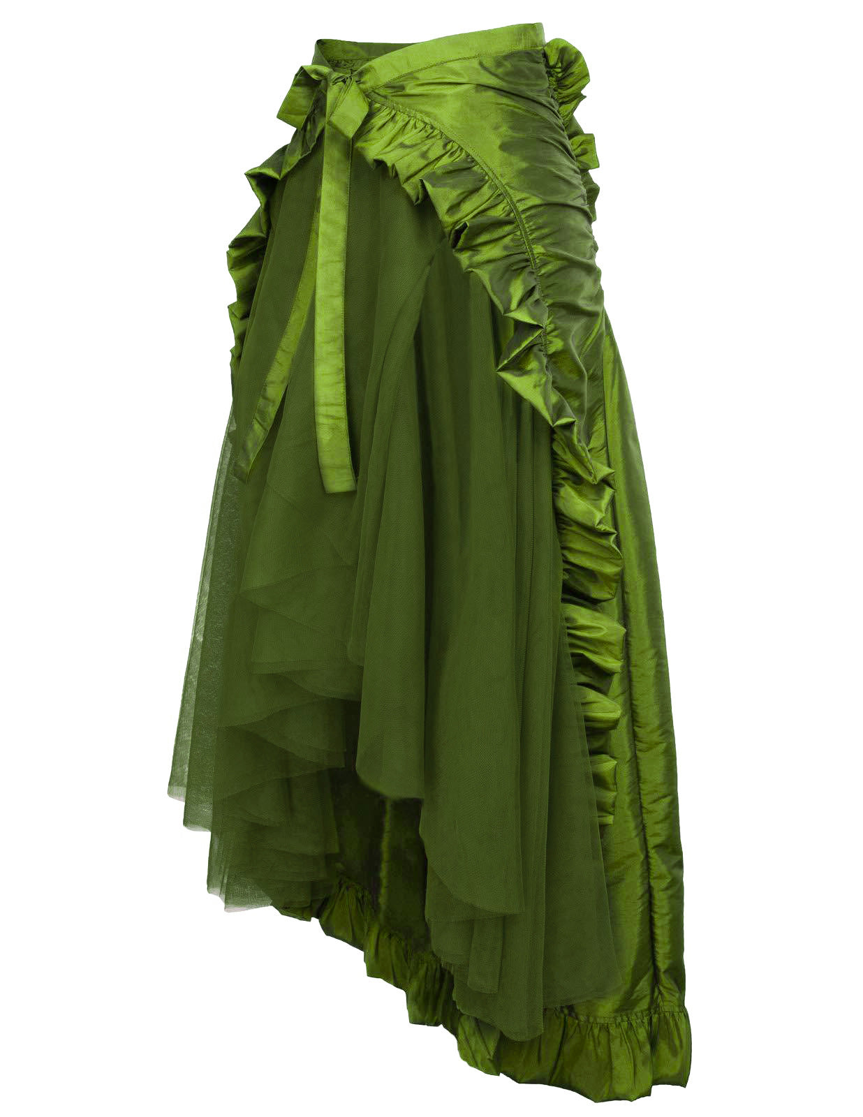 Plus Size Vintage Gothic Asymmetrical Waist-Cut Skirt