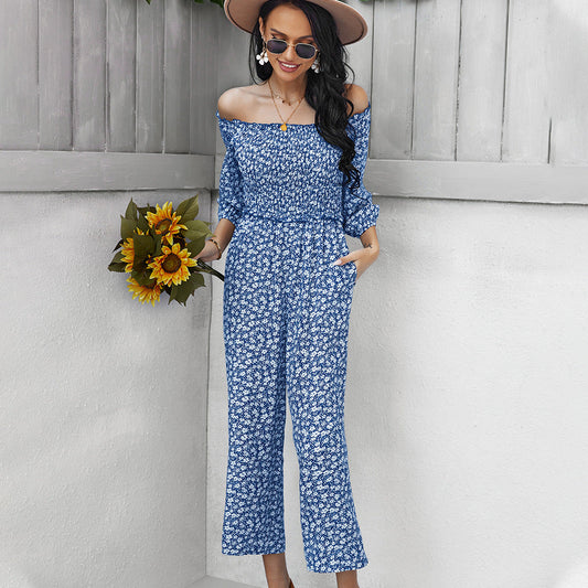 Fashion Off The Shoulder Women Jumpsuits Rompers