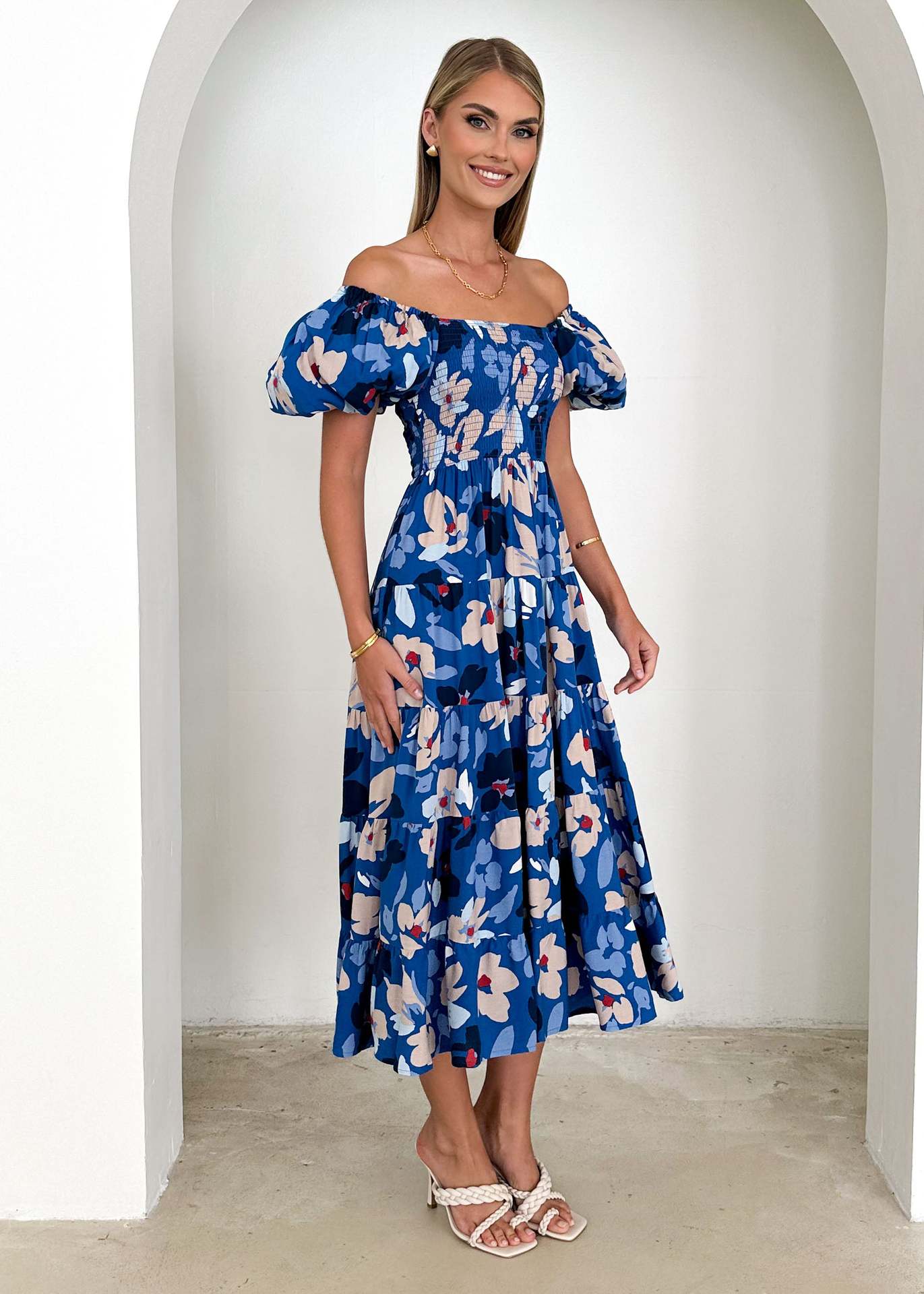 Women's Summer Bubble Sleeve Dress