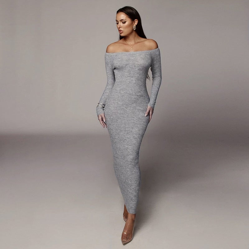 Sexy Off The Shoulder Backless Long Dresses-Dresses-Free Shipping at meselling99