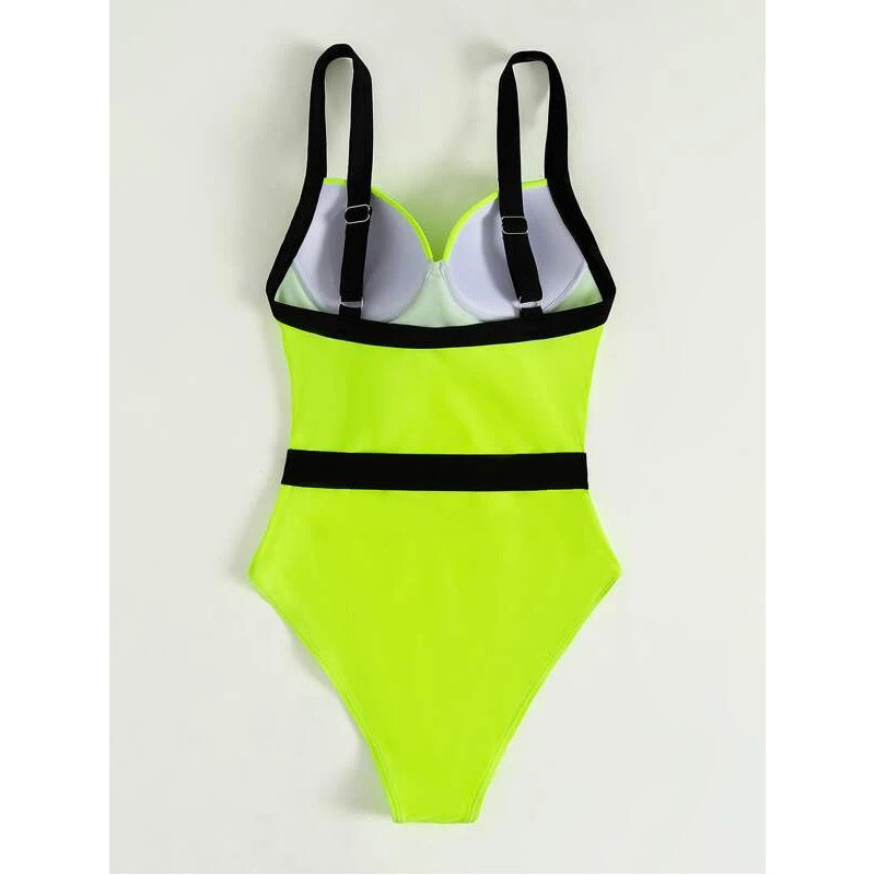 Women Sexy One Piece Bikini Swimsuits with Belt