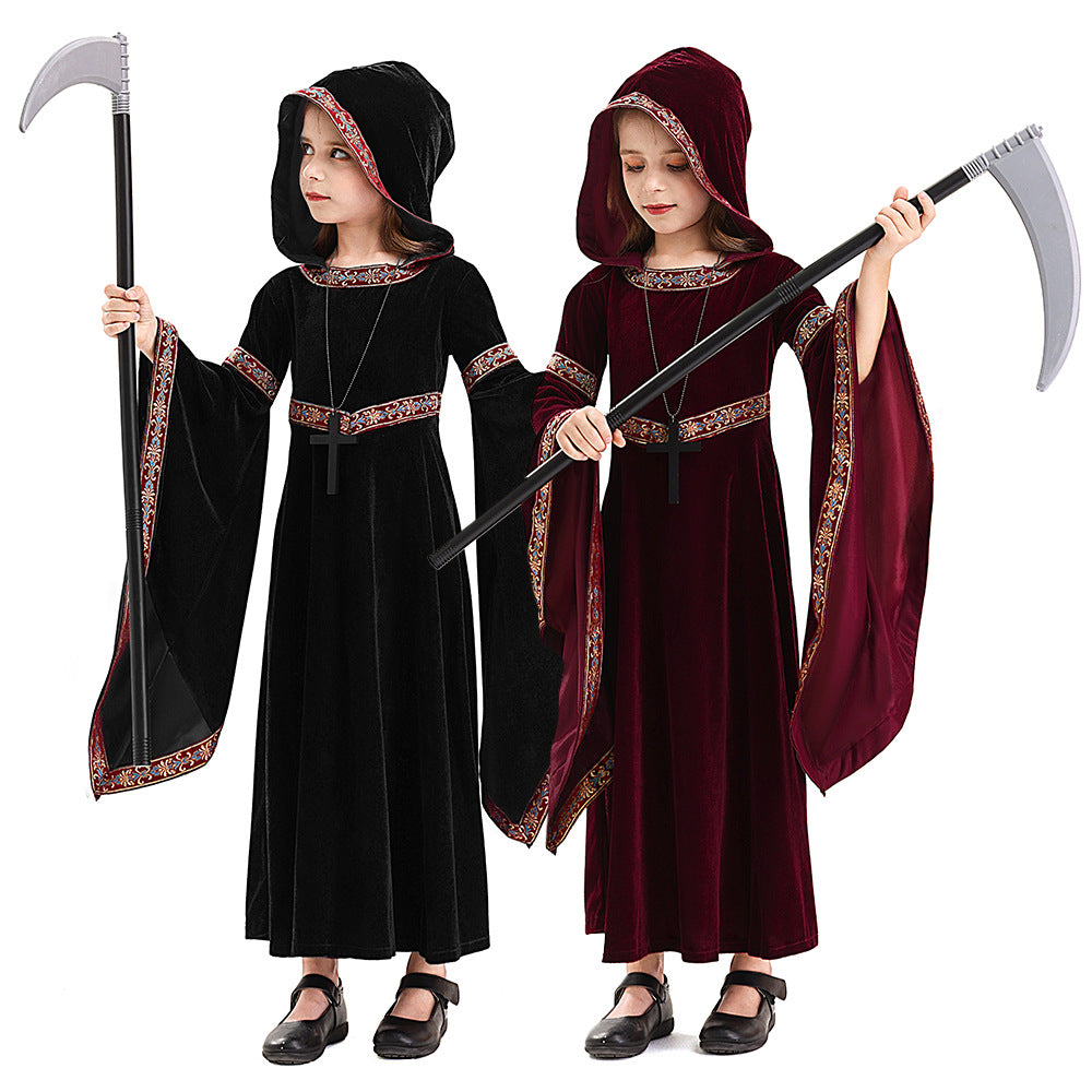 Kids' Halloween Costume - Grim Reaper Hooded Robe