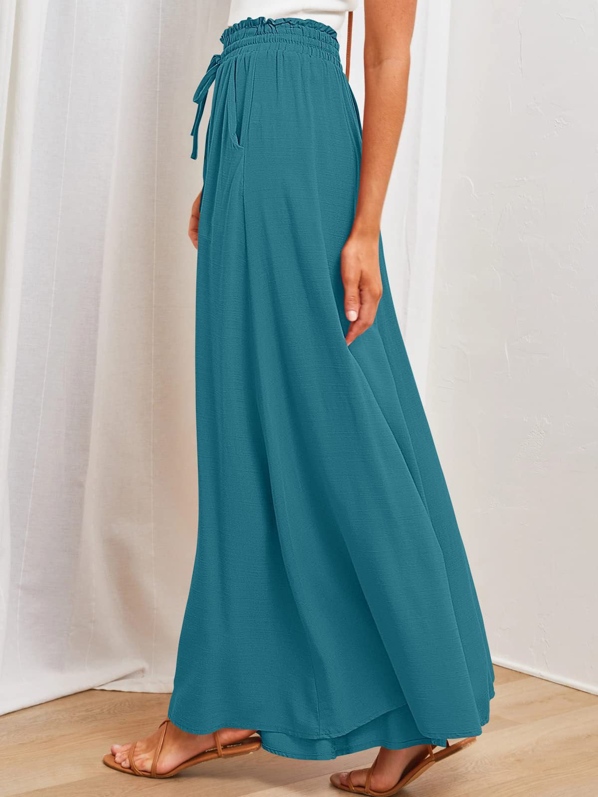 Women's High-Waisted Wide-Leg Palazzo Pants