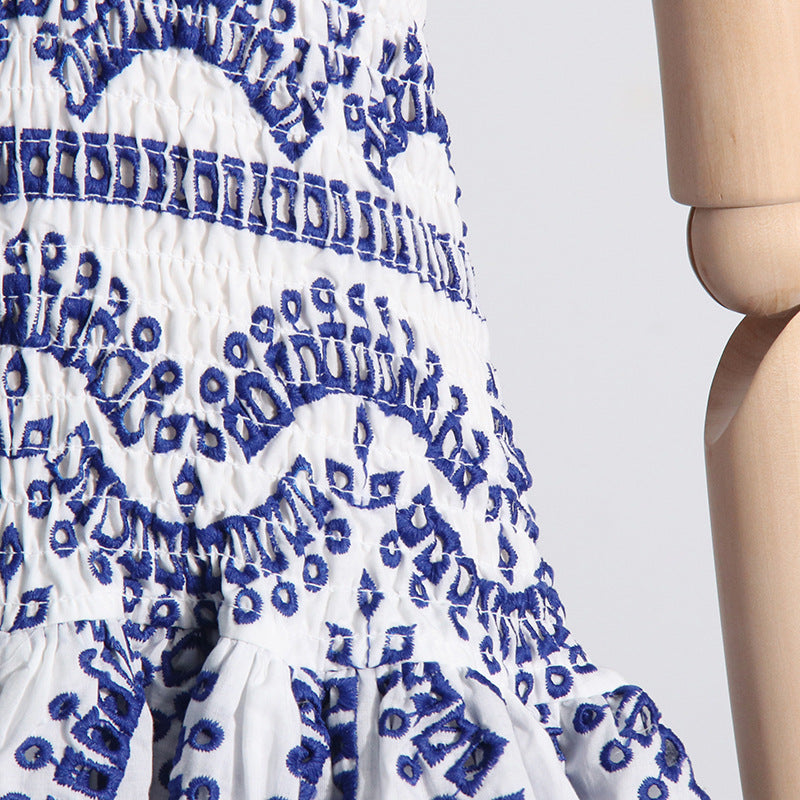 Designed Women's Holiday Style Bodycon Bandeau Beach Dress