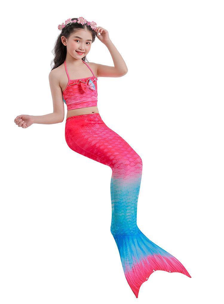 Grils Summer Mermaid Dress&Bikini-STYLEGOING