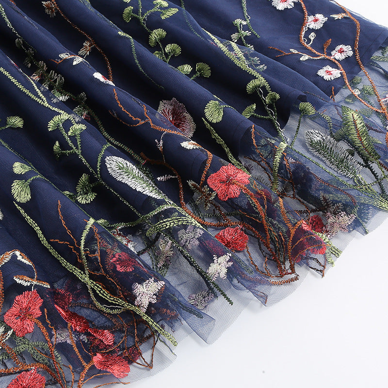 Vintage Sleeveless Embroidery Dresses-Dresses-Free Shipping at meselling99