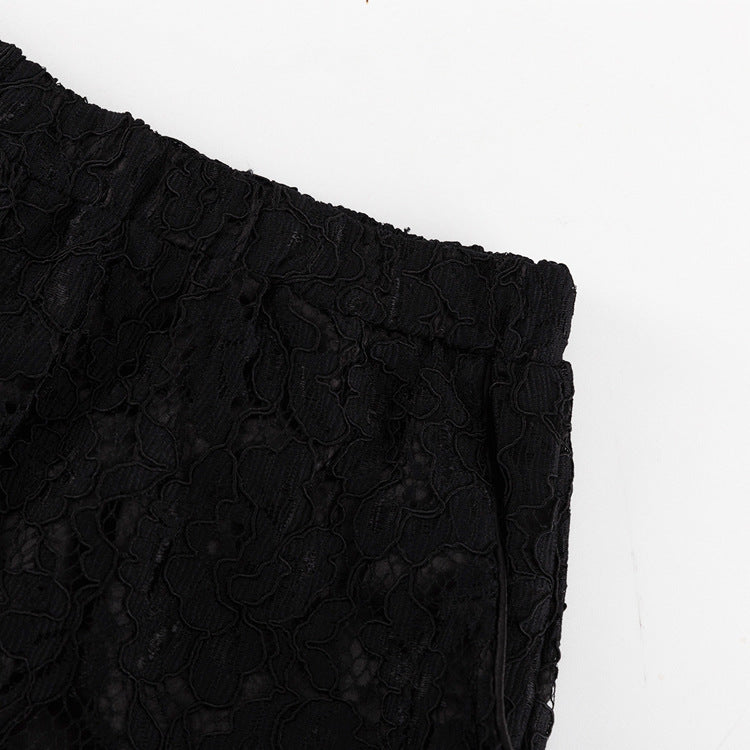 Women's Lace See-Through Two-Piece Set