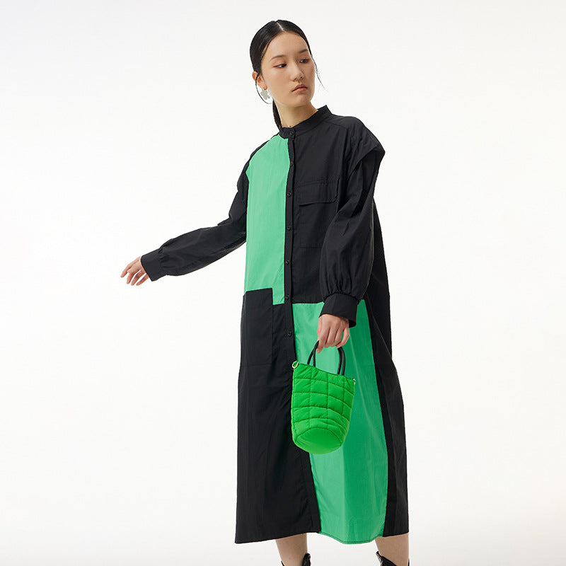 Classy Plus Sizes Women Shirt Dresses-Dresses-Green-One Size-Free Shipping at meselling99