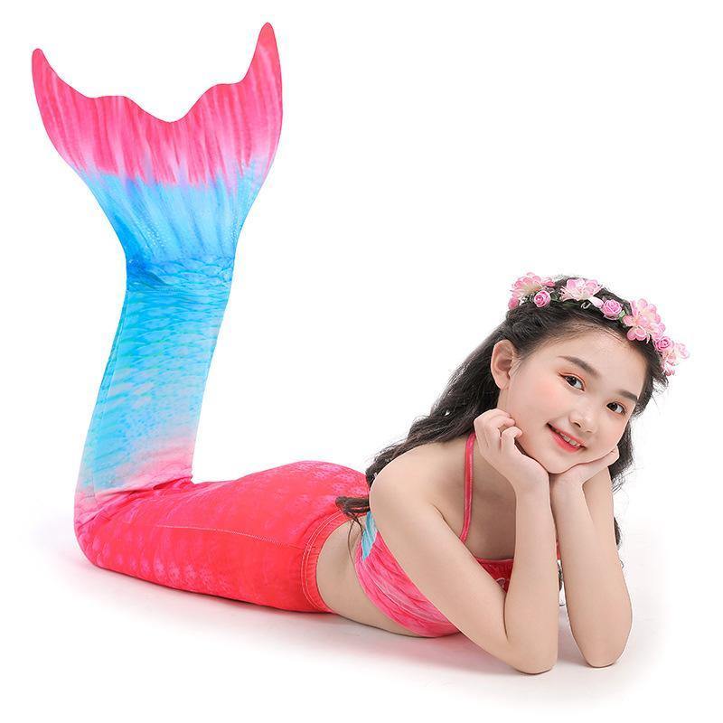 Grils Summer Mermaid Dress&Bikini-STYLEGOING
