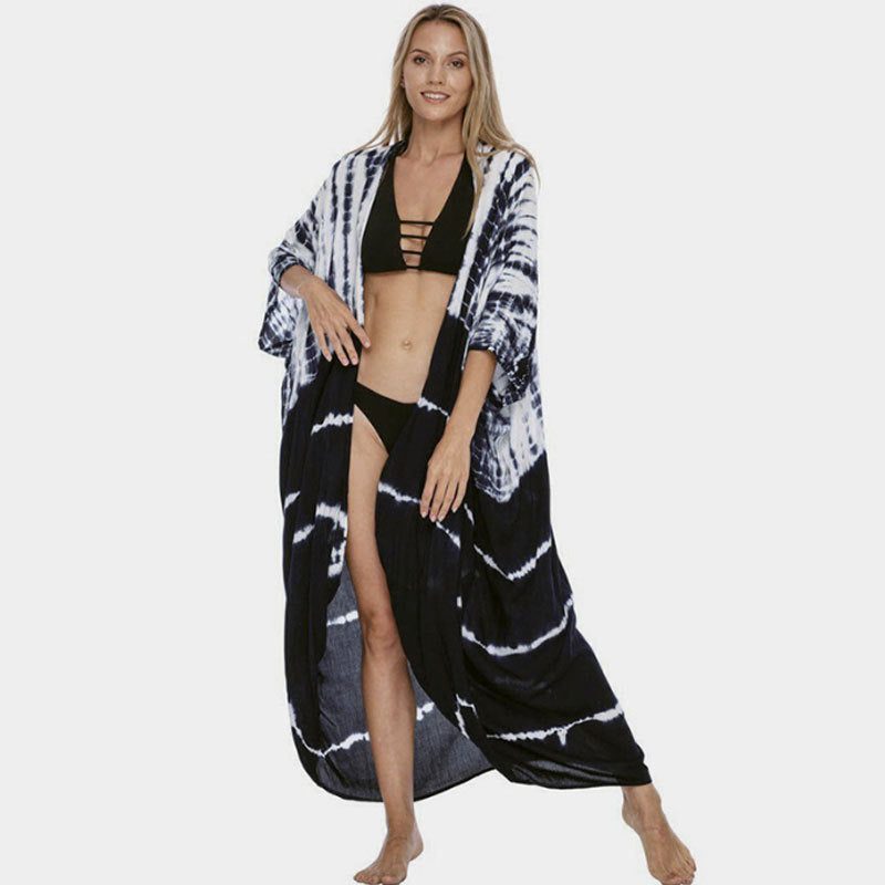 Summer Sun-proof Leaf Print Bikini Cover Ups